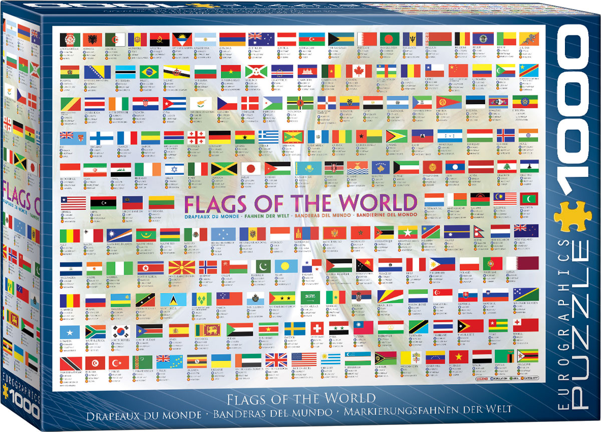 Flags of the World 1000-Piece Puzzle by Eurographics