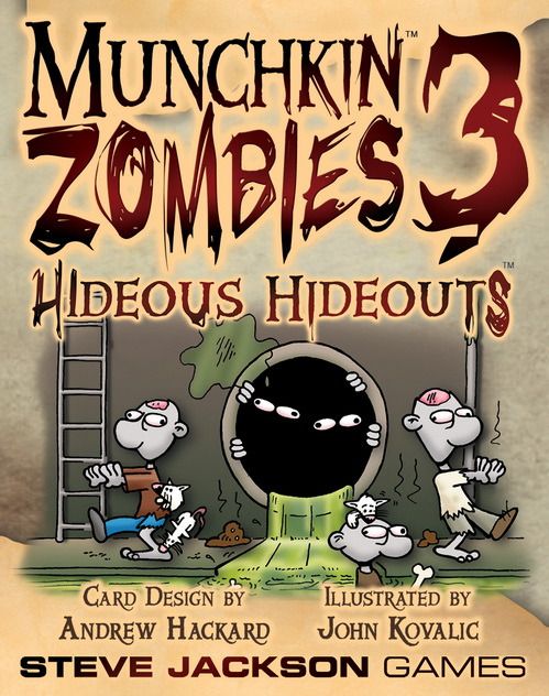 Box art of Munchkin Zombies 3: Hideous Hideouts