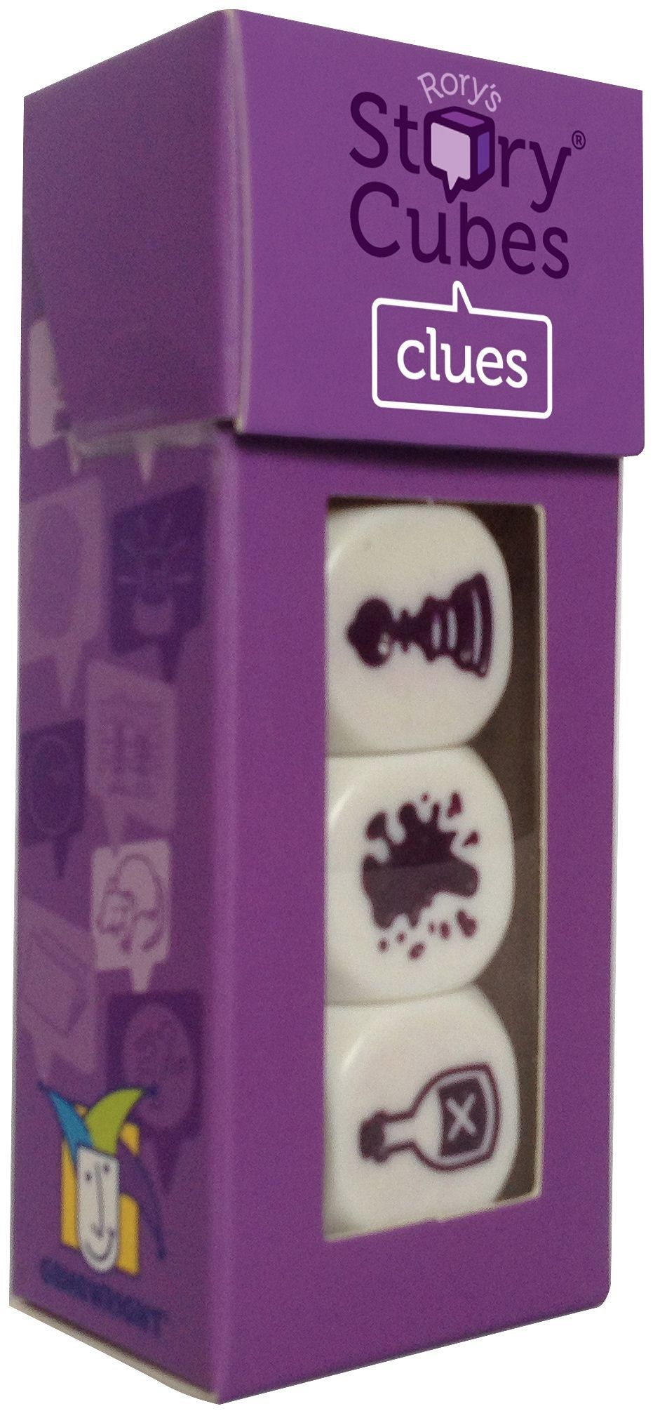 Box art of Rory's Story Cubes: Clues