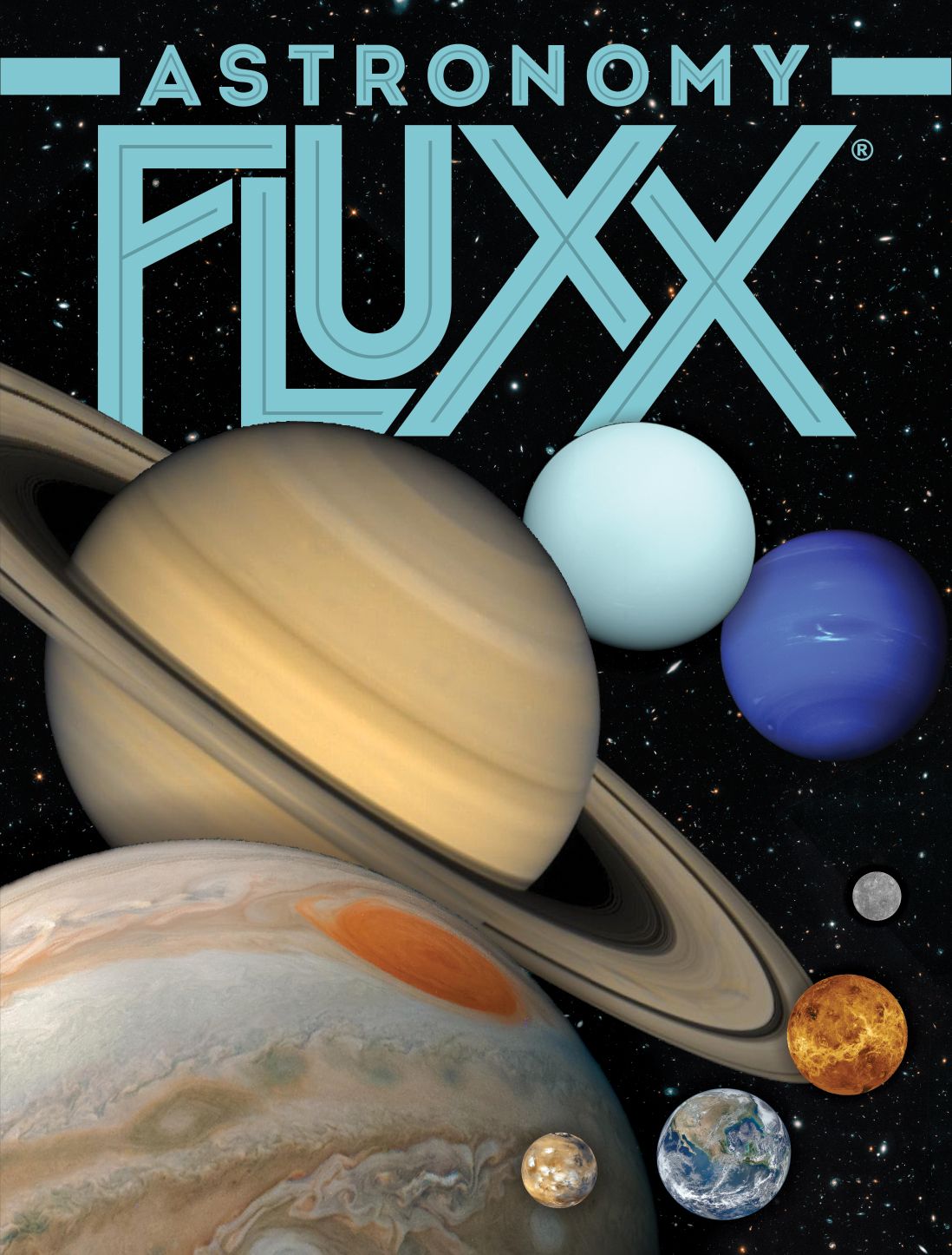 Box art of Astronomy Fluxx