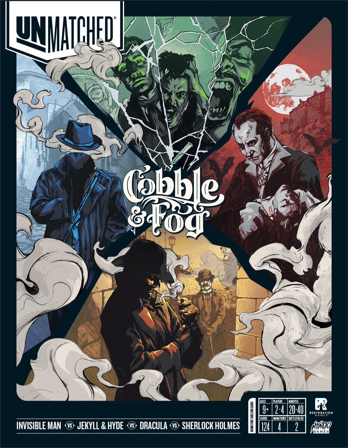 Box art of Unmatched: Cobble & Fog