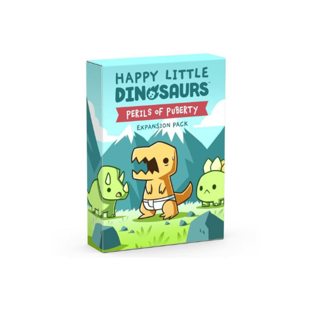 Box art of Happy Little Dinosaurs: Perils of Puberty Expansion Pack