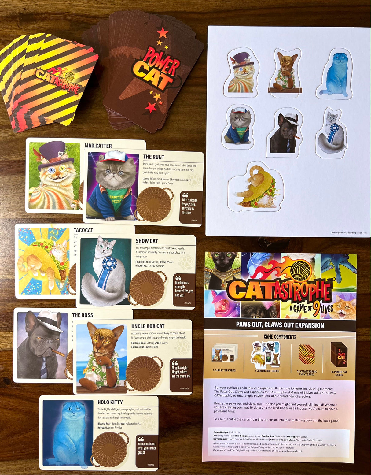 Box art of CATastrophe: A Game of 9 Lives – Paws Out, Claws Out Expansion