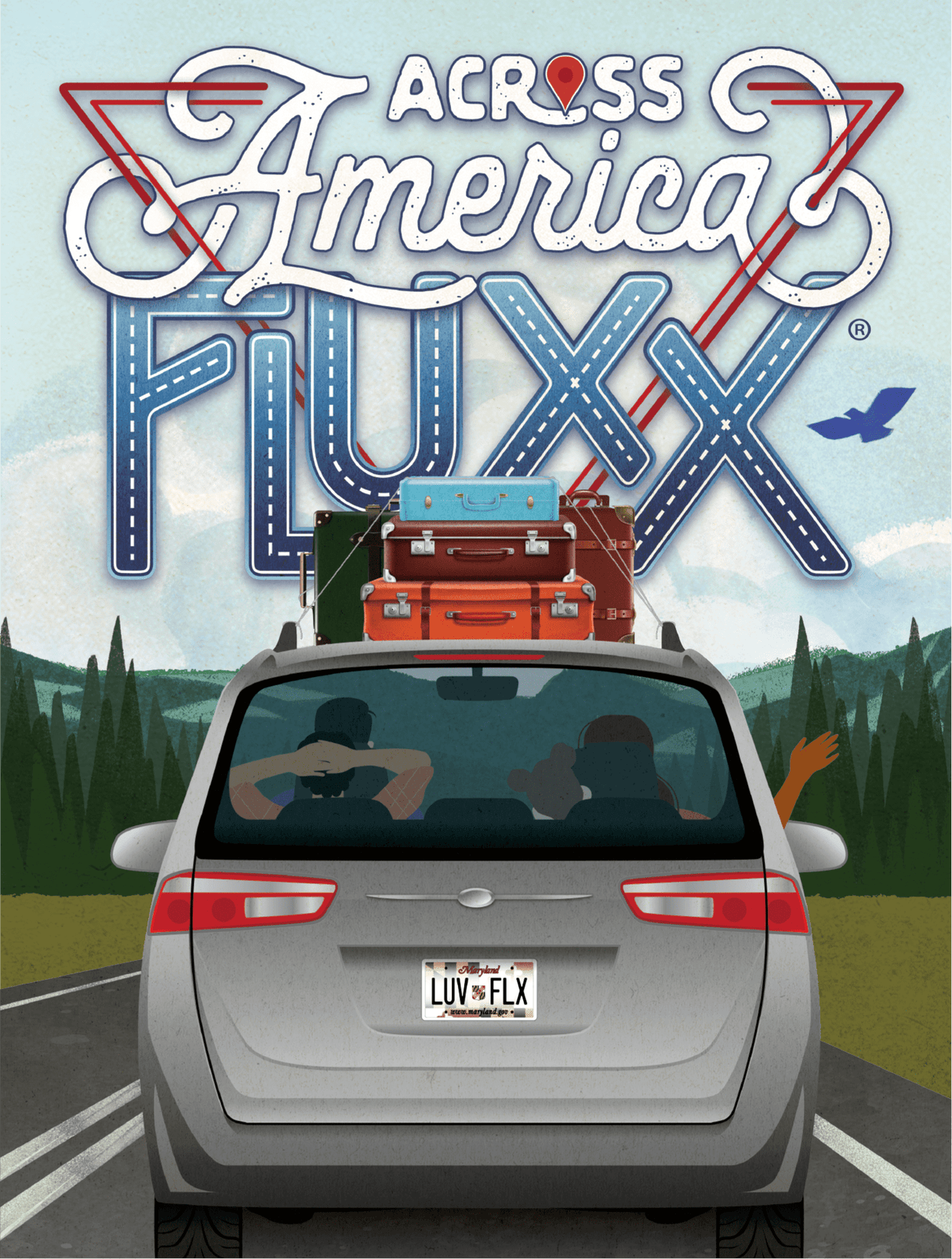 Box art of Across America - Fluxx