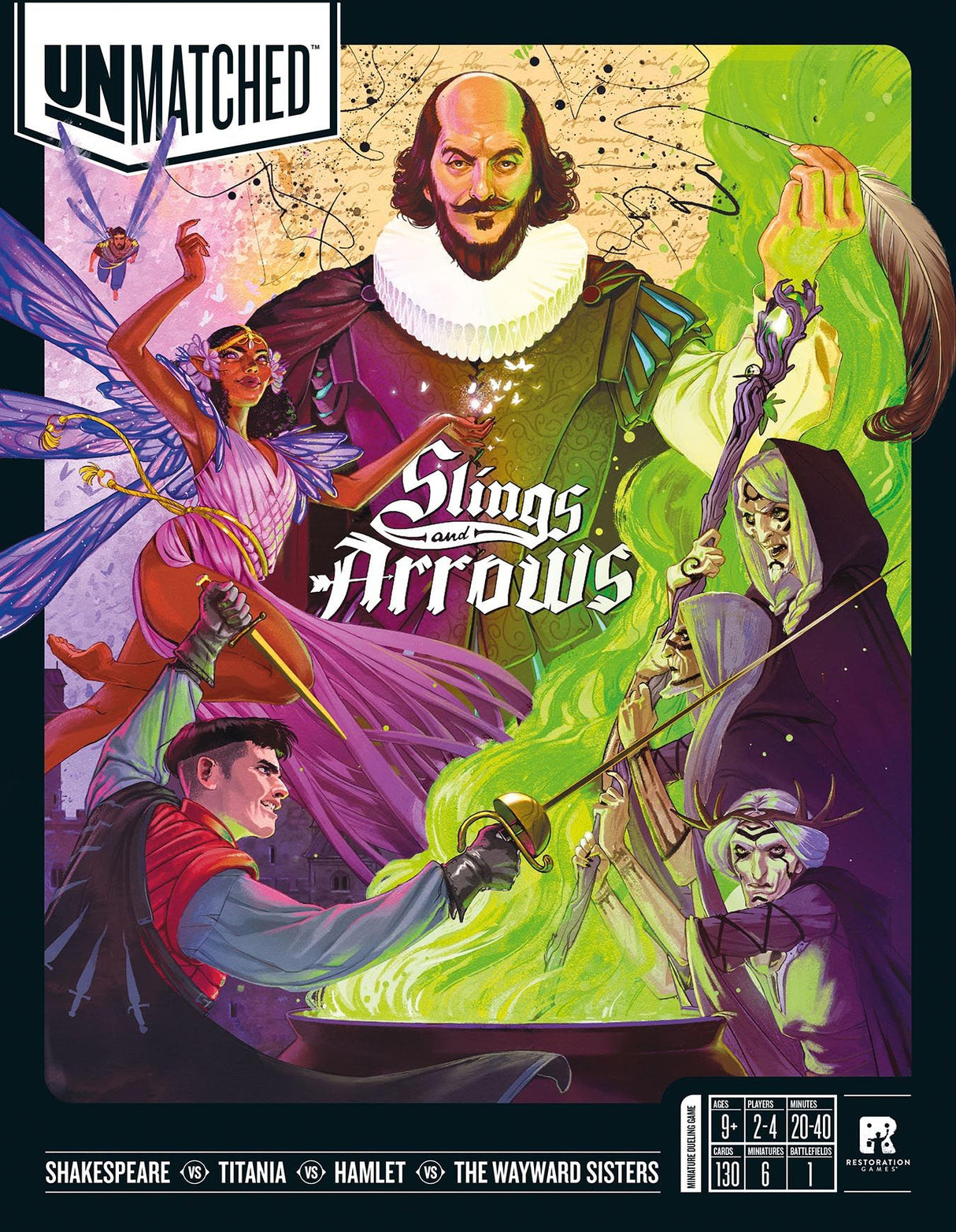 Box art of Unmatched: Slings and Arrows