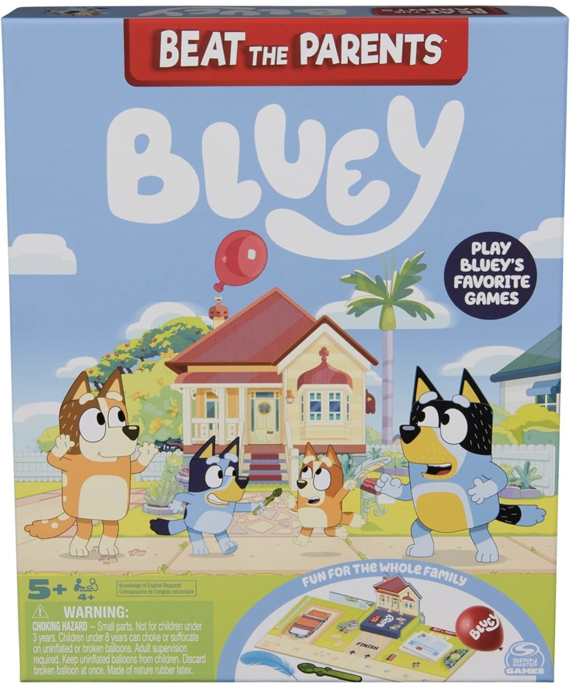 Box art of Beat the Parents: Bluey