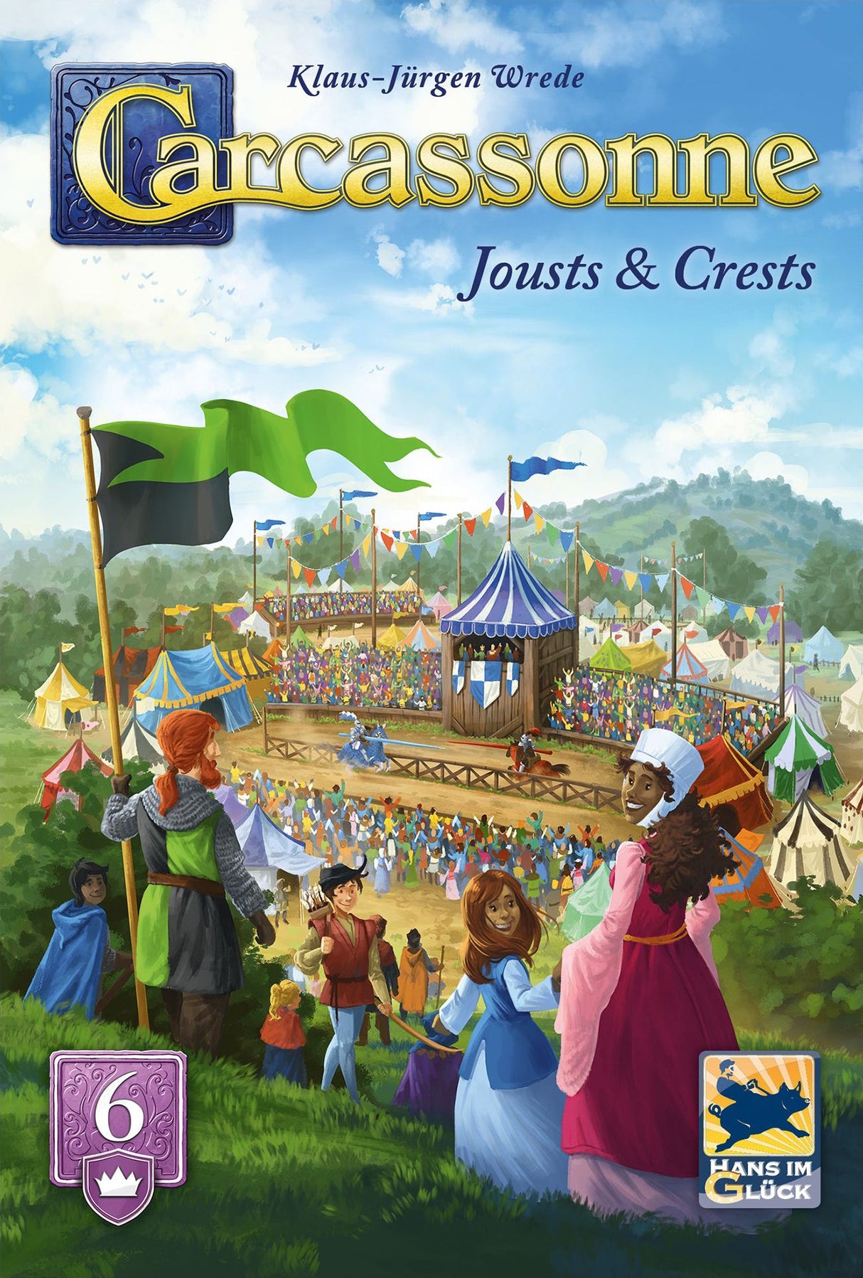 Box art of Carcassonne: Jousts & Crests