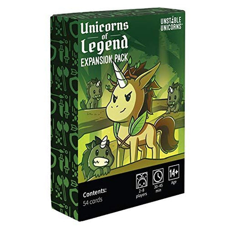 Box art of Unstable Unicorns: Unicorns of Legend Expansion Pack