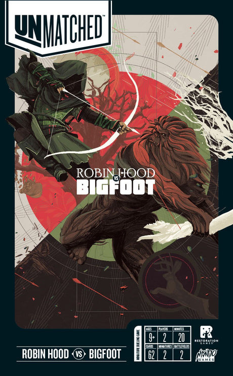 Box art of Unmatched: Robin Hood vs. Bigfoot
