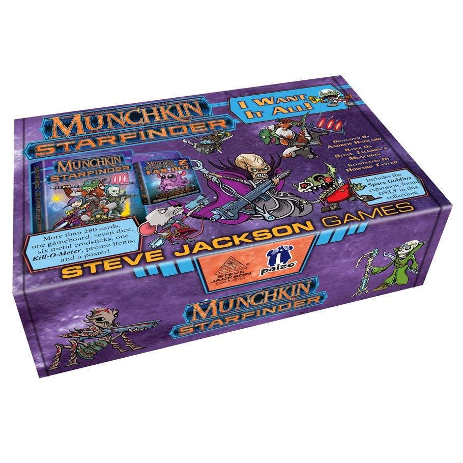 Box art of Munchkin Starfinder: I Want It All!