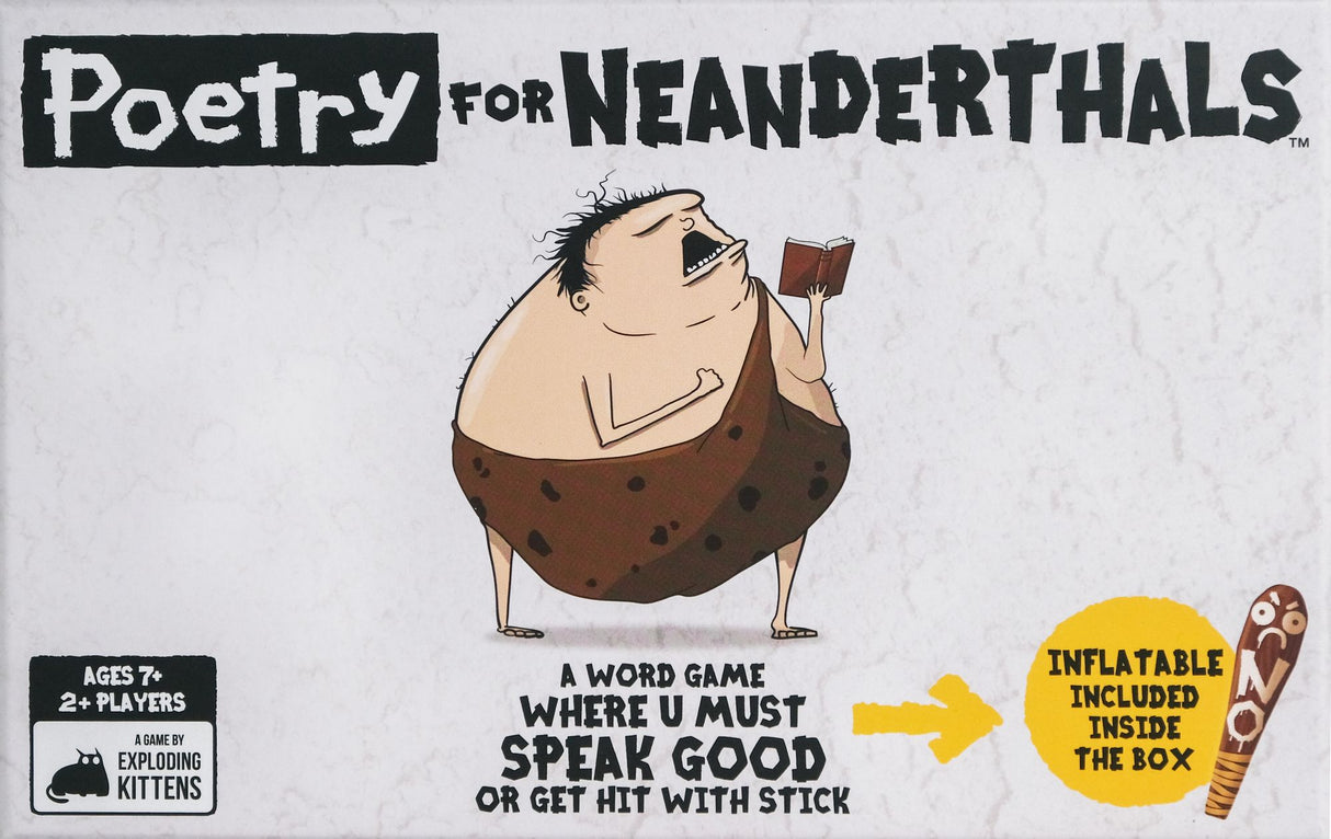 Box art of Poetry for Neanderthals