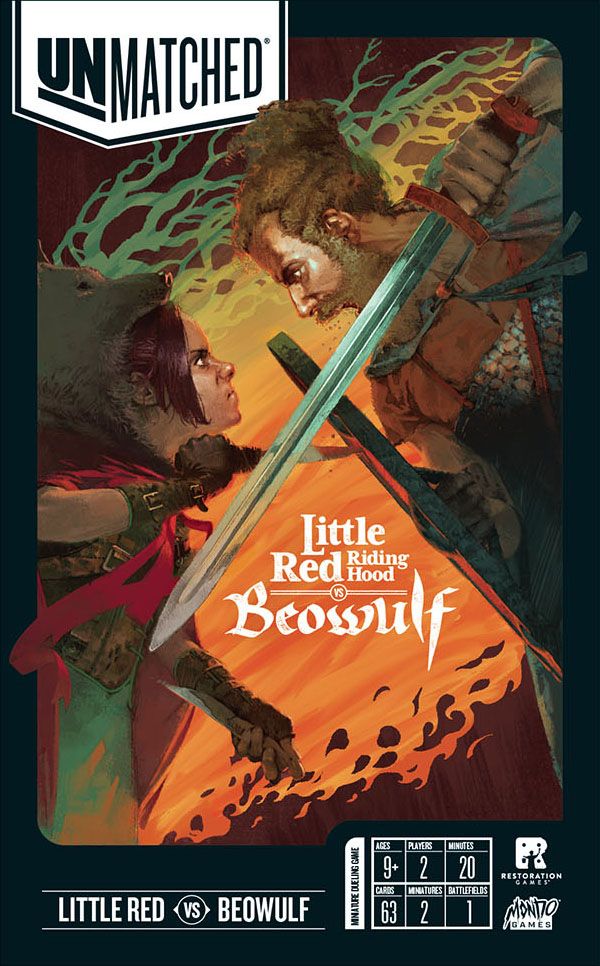 Box art of Unmatched: Little Red Riding Hood vs. Beowulf