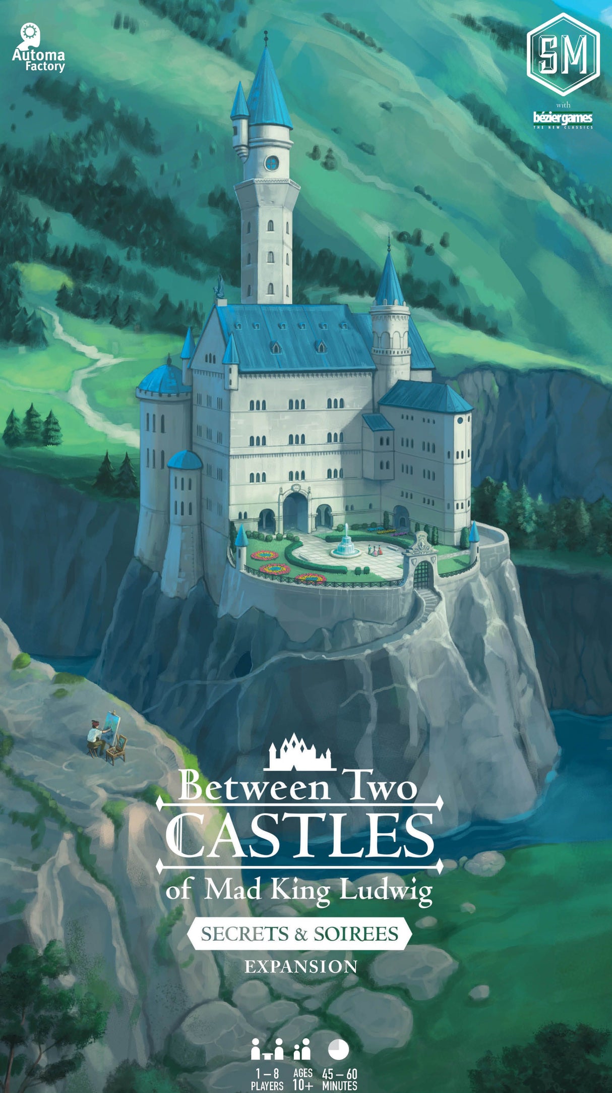 Box art of Between Two Castles of Mad King Ludwig: Secrets & Soirees Expansion
