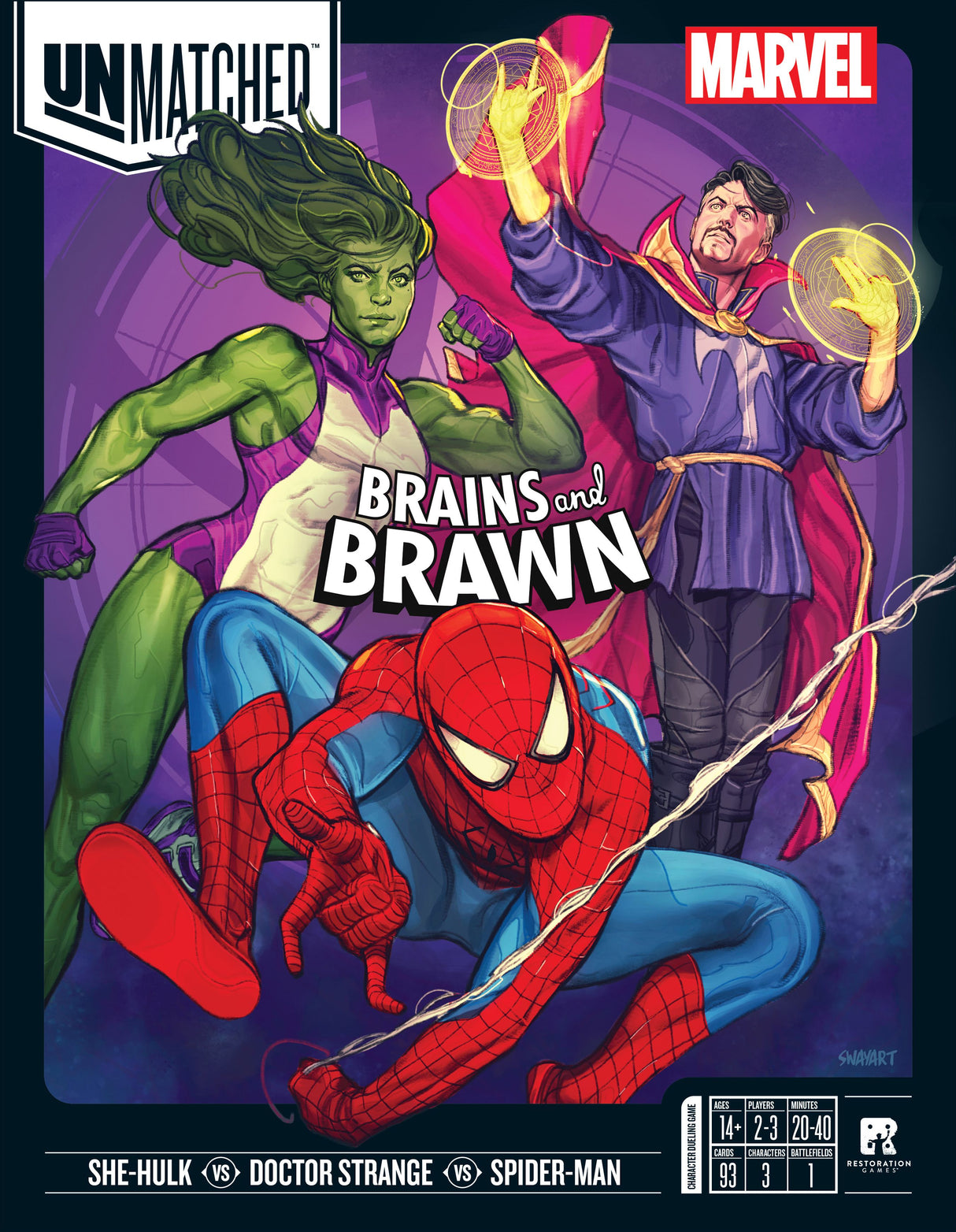 Box art of Unmatched: Brains and Brawn