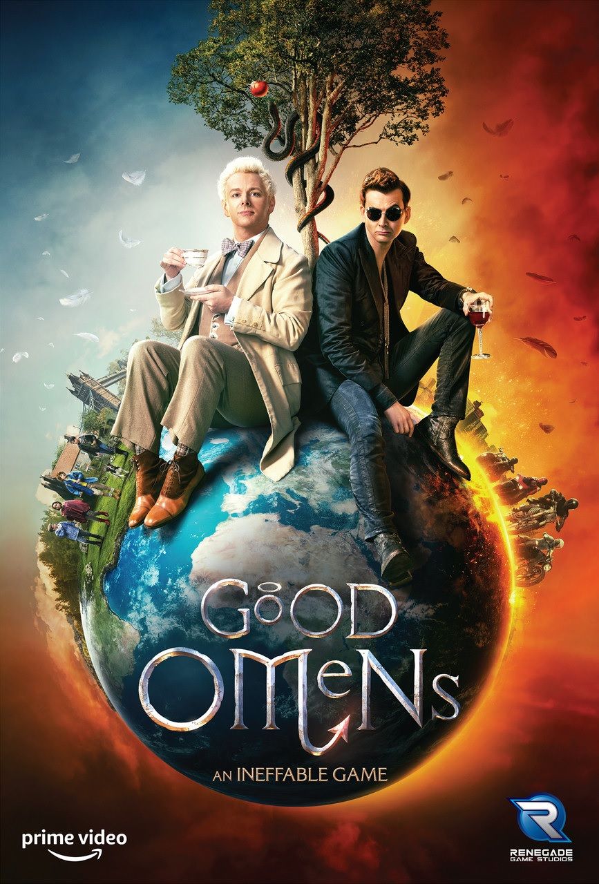 Box art of Good Omens: An Ineffable Game