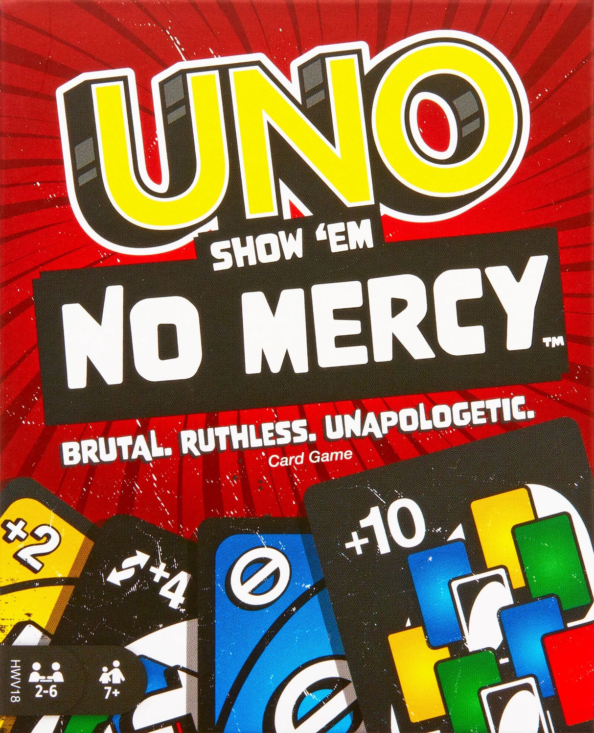 Box art of UNO: Show 'Em No Mercy