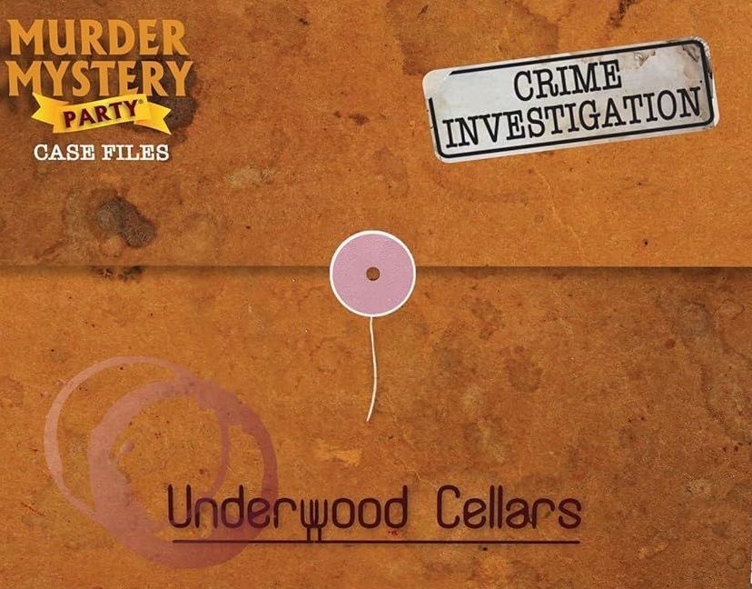 Box art of Murder Mystery Party Case Files: Underwood Cellars