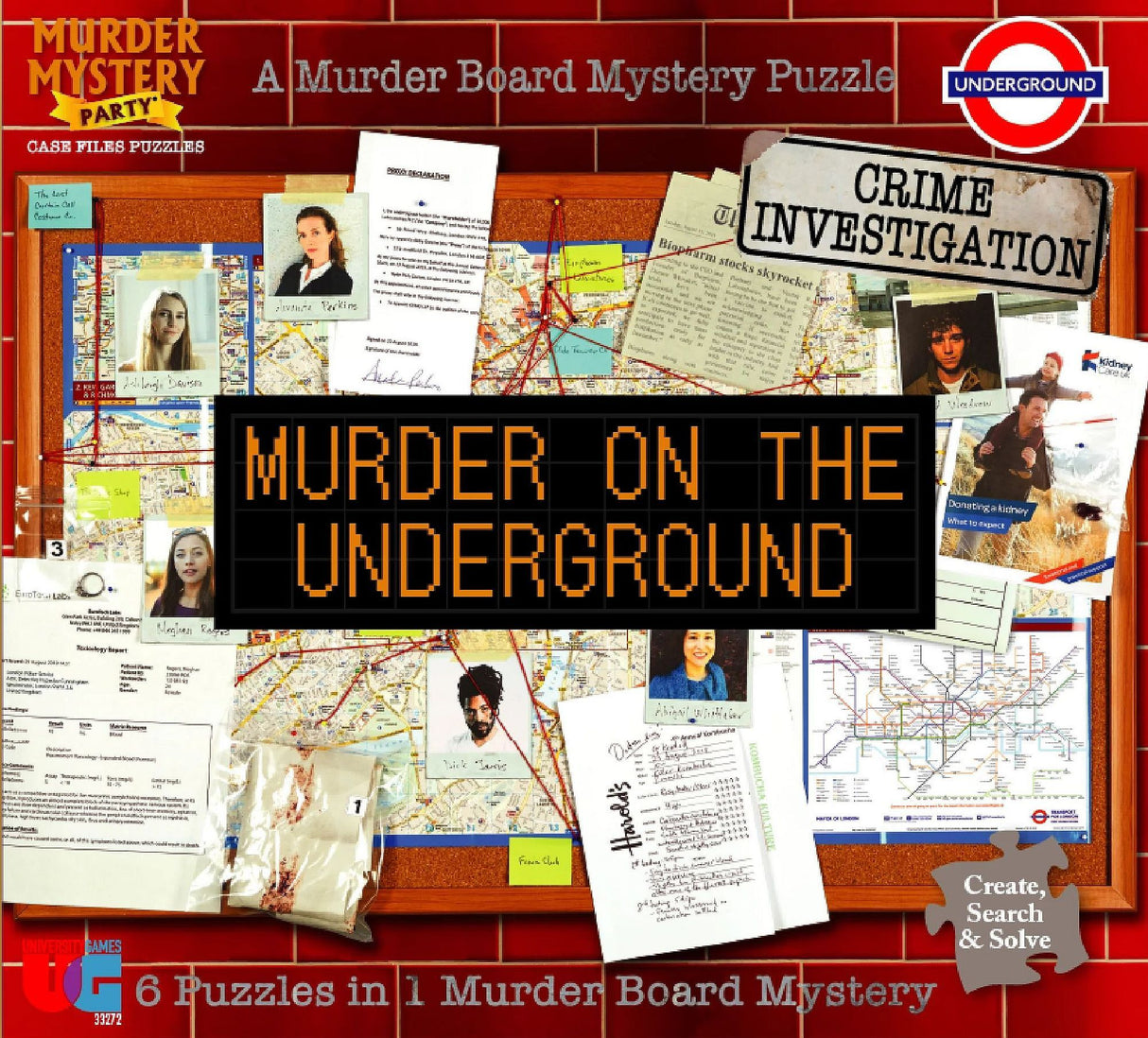 Box art of Murder Mystery Party: Murder On The Underground