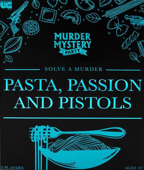 Box art of Murder Mystery Party: Pasta, Passion & Pistols
