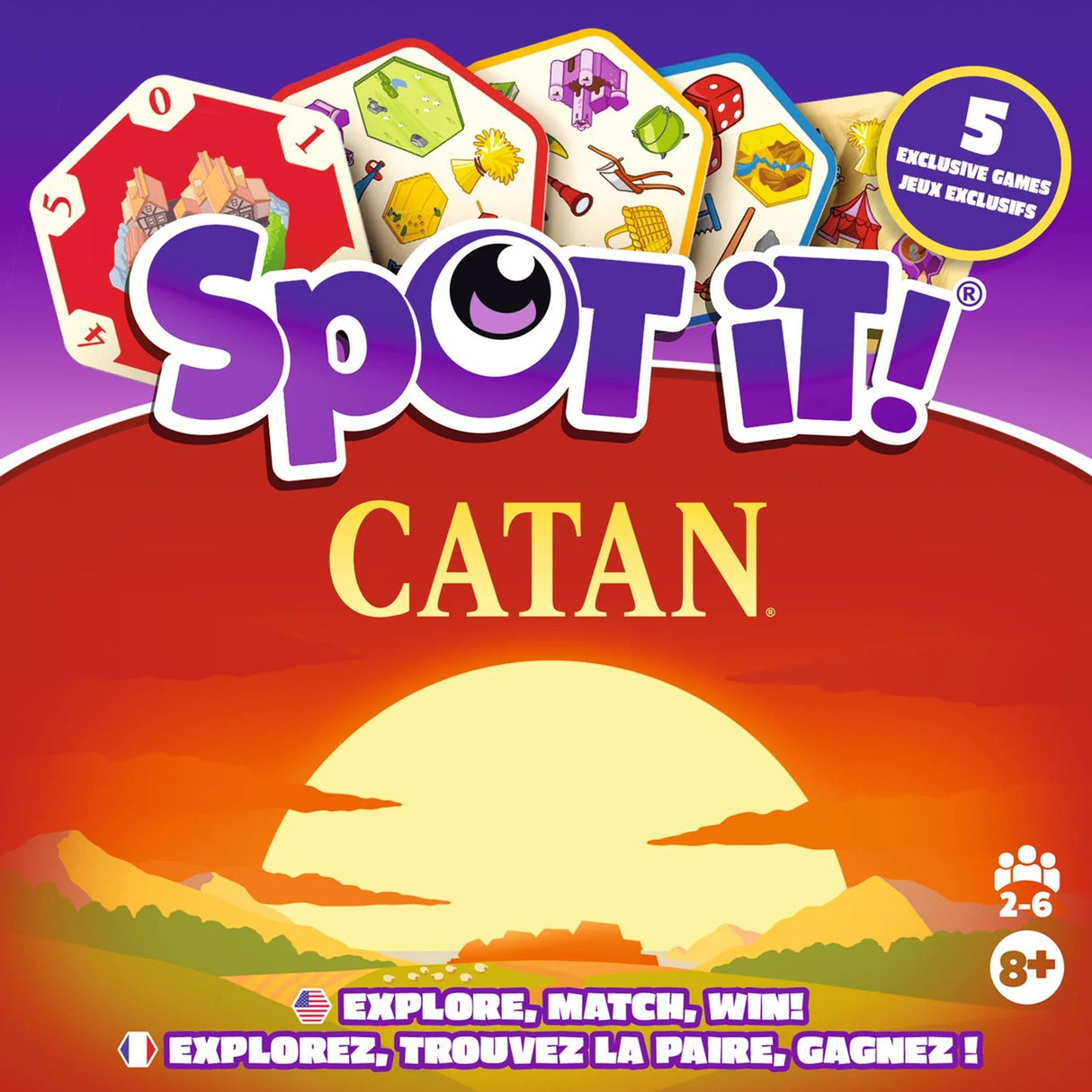 Box art of Spot it! Catan