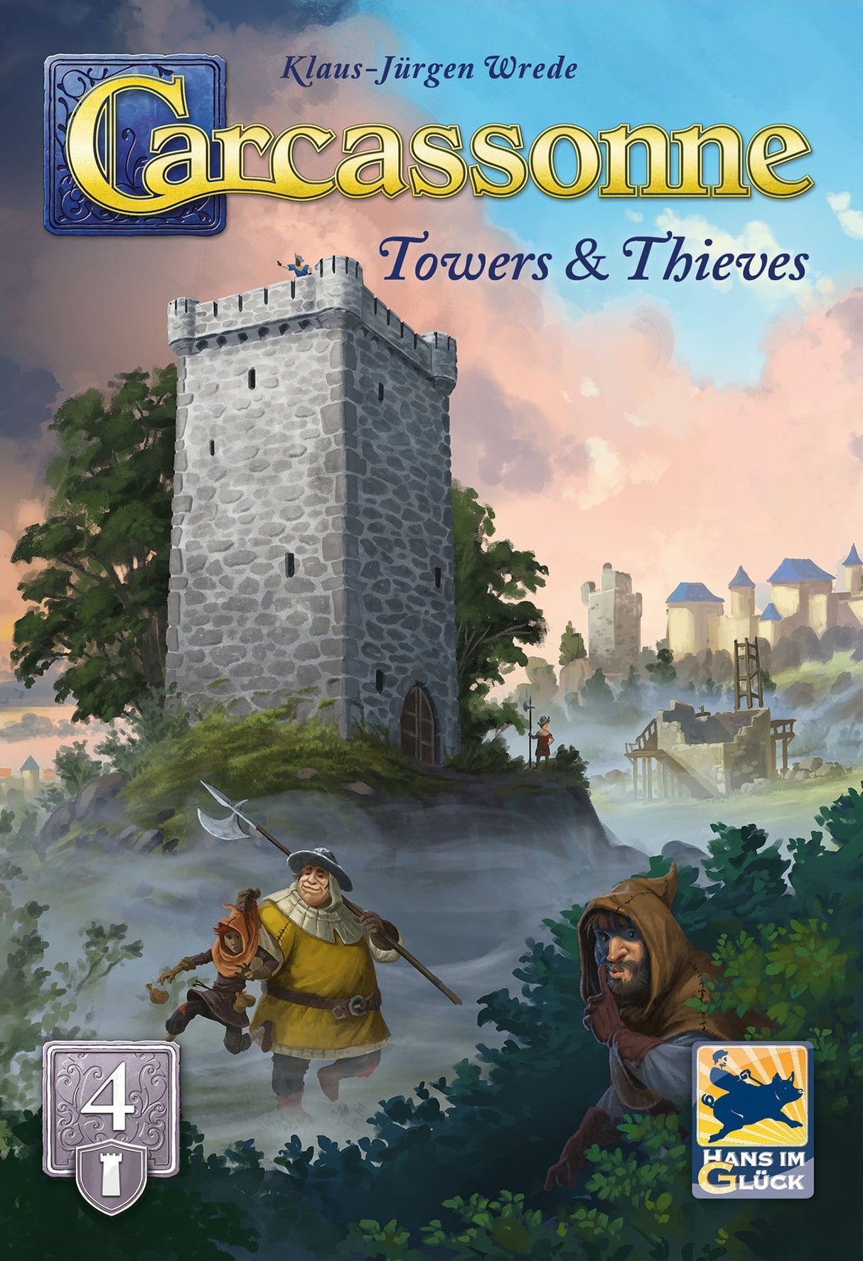 Box art of Carcassonne: Towers & Thieves